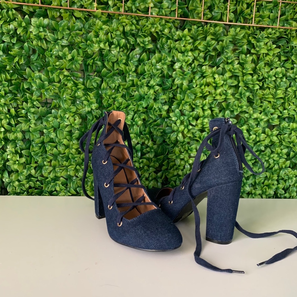 Denim Heels
